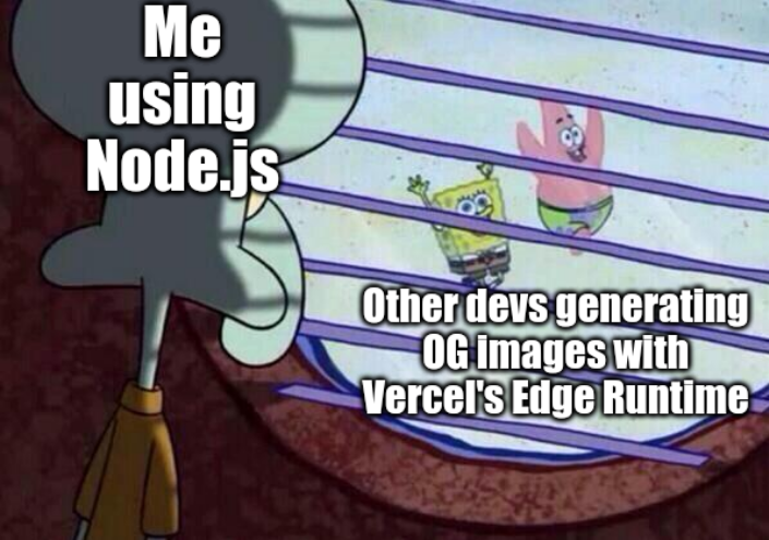 Squidward looking out the window meme